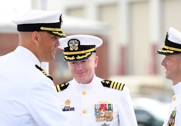 USS Indiana (SSN 789) holds change of command ceremony