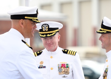 USS Indiana (SSN 789) holds change of command ceremony