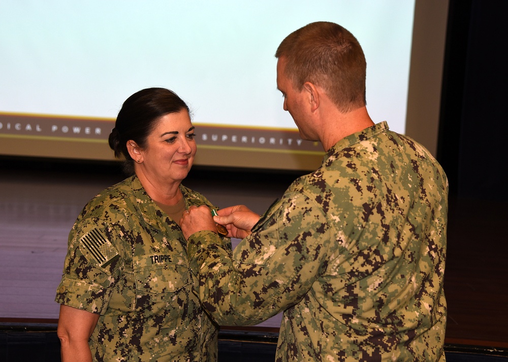 NAMRU San Antonio recognizes Cmdr. Leslie Trippe for Meritorious Service