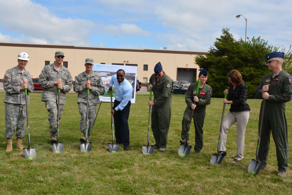 Reserve AWACS unit breaks ground on new facility