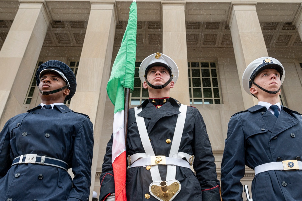 SECDEF Hosts Italian Defense Minister