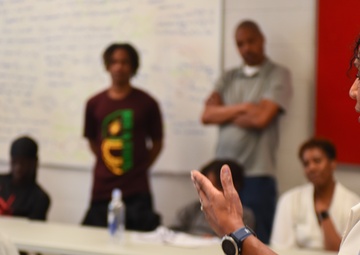 Rear Adm. Tracy Hines Visits Columbus Ohio