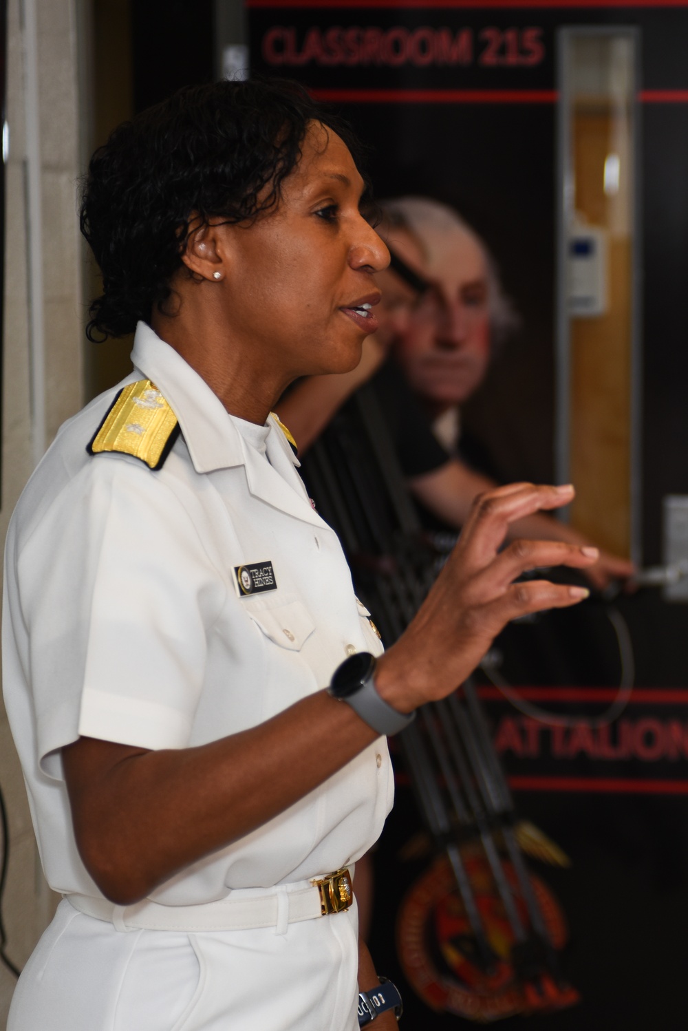 Rear Adm. Tracy Hines Visits Columbus Ohio