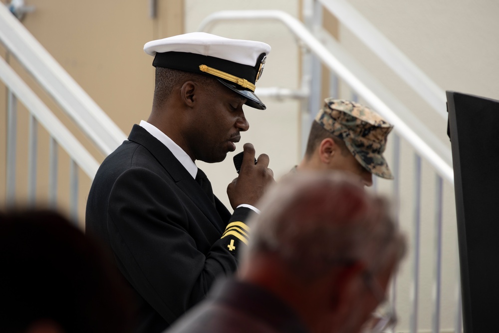 Master Sgt. Christopher Lisle retires on MCAS Cherry Point