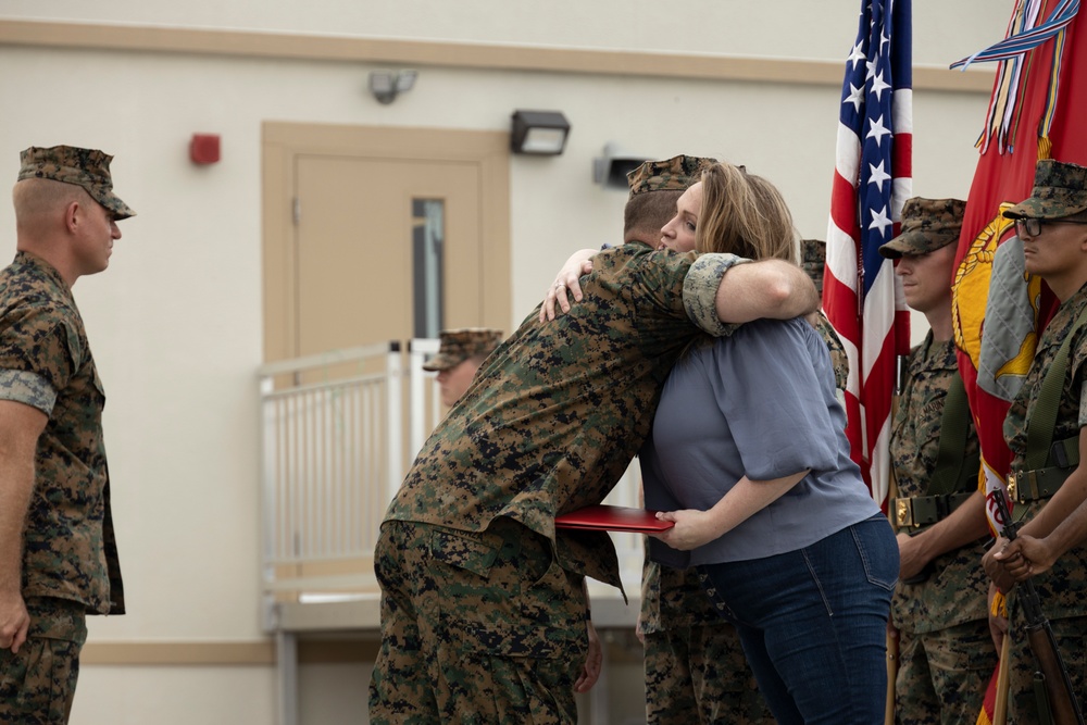 Master Sgt. Christopher Lisle retires on MCAS Cherry Point