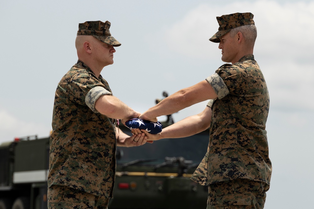 Master Sgt. Christopher Lisle retires on MCAS Cherry Point