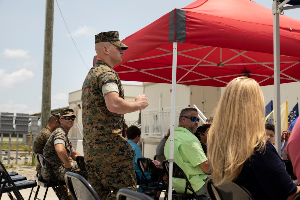 Master Sgt. Christopher Lisle retires on MCAS Cherry Point