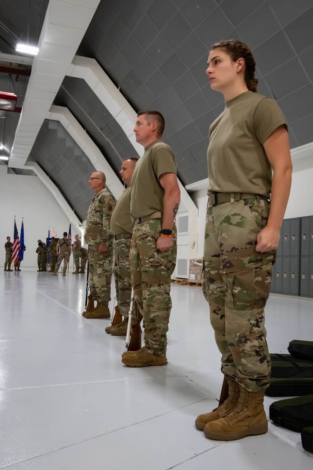 Active, Guard, and Reserve Honor Guard Members Train at 179th Airlift Wing