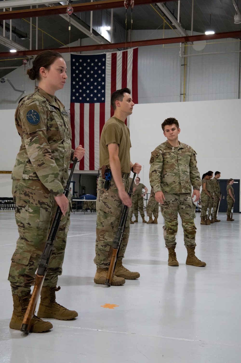 Active, Guard, and Reserve Honor Guard Members Train at 179th Airlift Wing