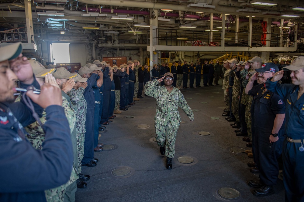 Boxer Sailor Piped Ashore