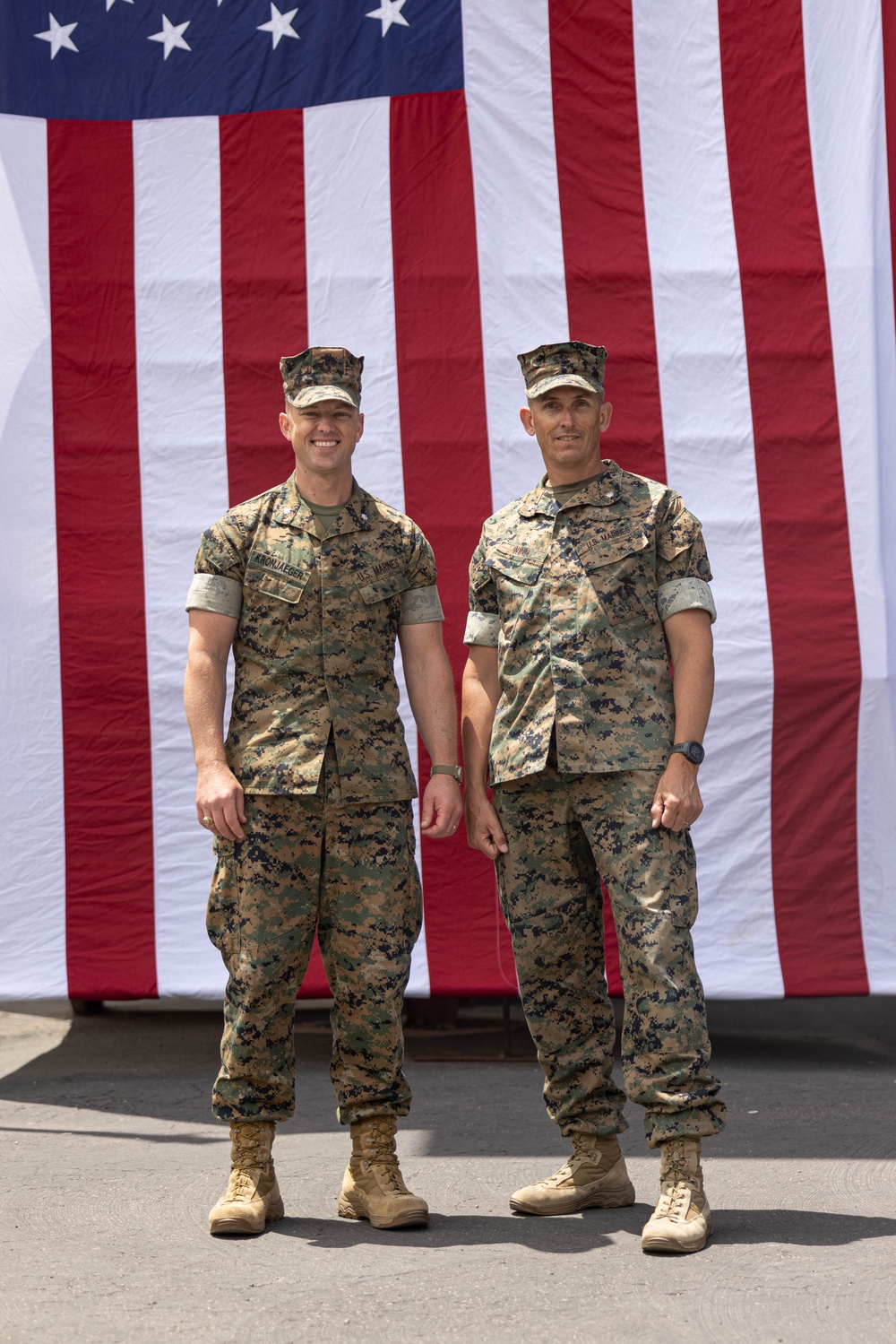 1st LAR holds change of command ceremony