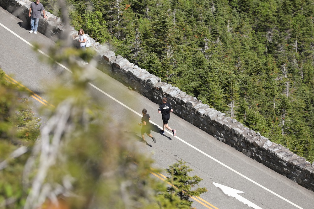 Soldiers with the 10th Mountain Division complete the Hewitt Relay, a 24-hour and 160-mile relay run starting on Fort Drum, N.Y. and finsihing at the summit of Whiteface Mountain Soldiers with the 10th Mountain Division complete the Hewitt Relay, a 24-hour and 160-mile relay run starting on Fort Drum, N.Y. and finsihing at the summit of Whiteface Mountain