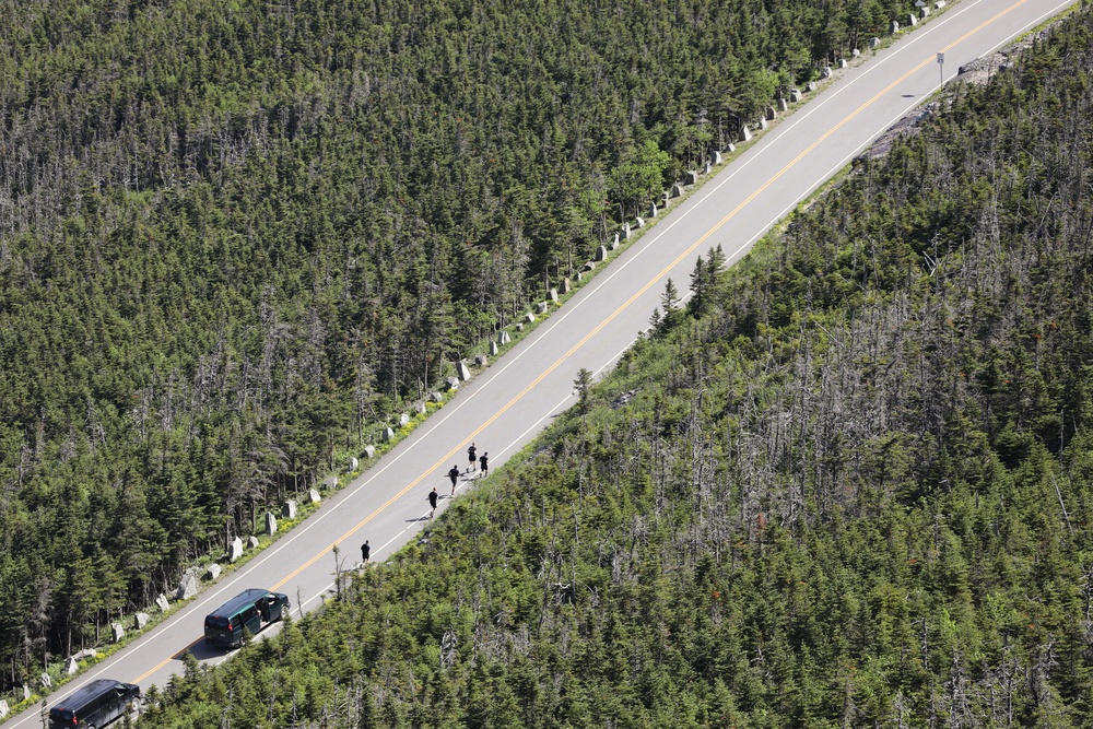 Soldiers with the 10th Mountain Division complete the Hewitt Relay, a 24-hour and 160-mile relay run starting on Fort Drum, N.Y. and finsihing at the summit of Whiteface Mountain Soldiers with the 10th Mountain Division complete the Hewitt Relay, a 24-hour and 160-mile relay run starting on Fort Drum, N.Y. and finsihing at the summit of Whiteface Mountain
