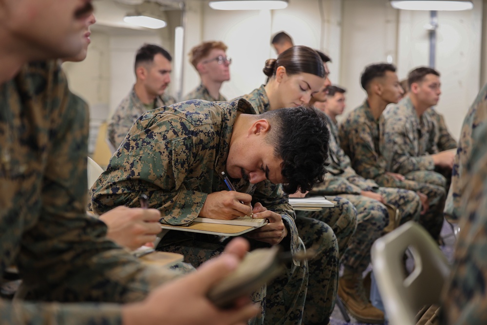 Corporal’s Course aboard USS America