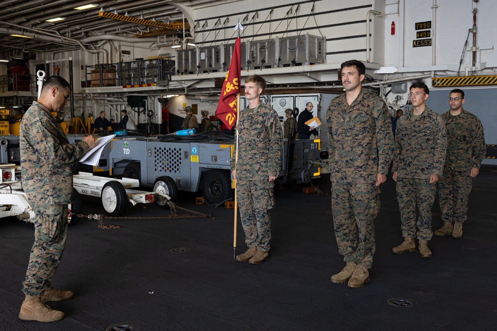 Corporal’s Course aboard USS America