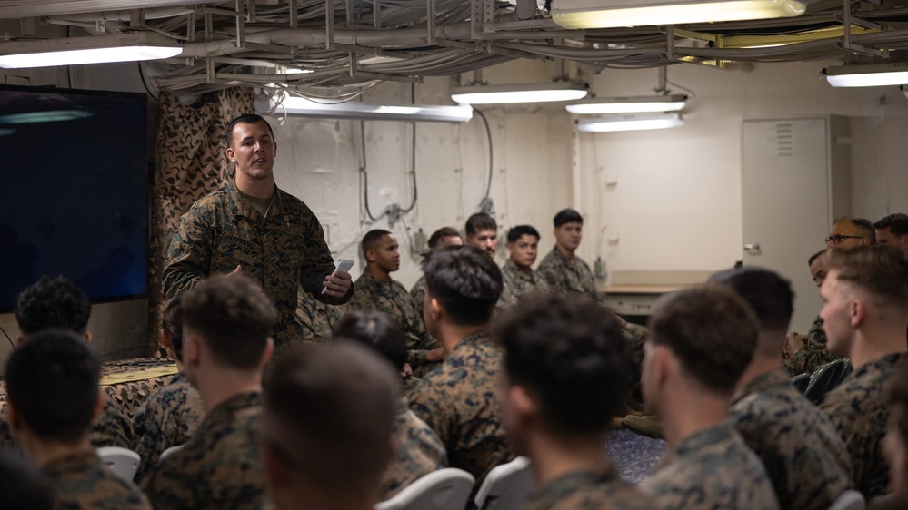 Corporal’s Course aboard USS America