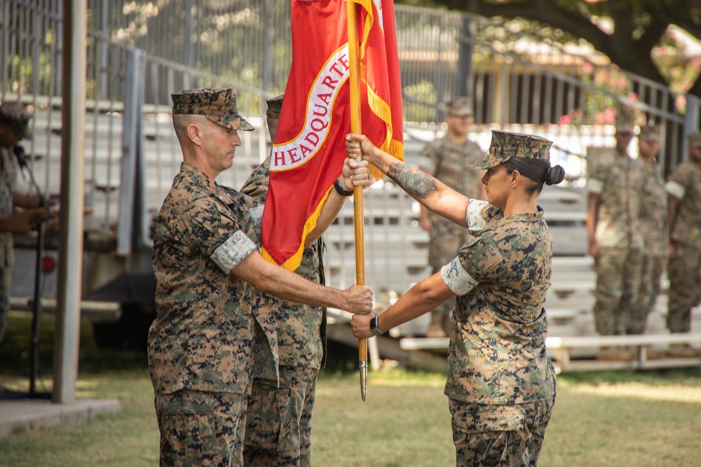 Headquarters Battalion, MCBH Change of Command Ceremony