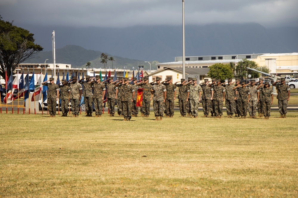 Headquarters Battalion, MCBH Change of Command Ceremony