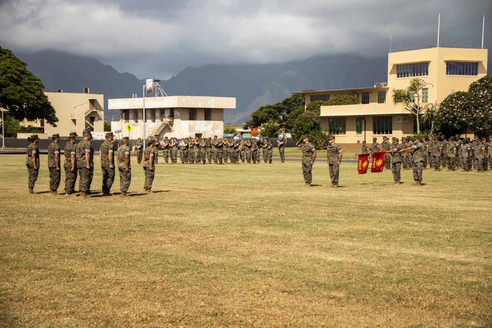 Headquarters Battalion, MCBH Change of Command Ceremony