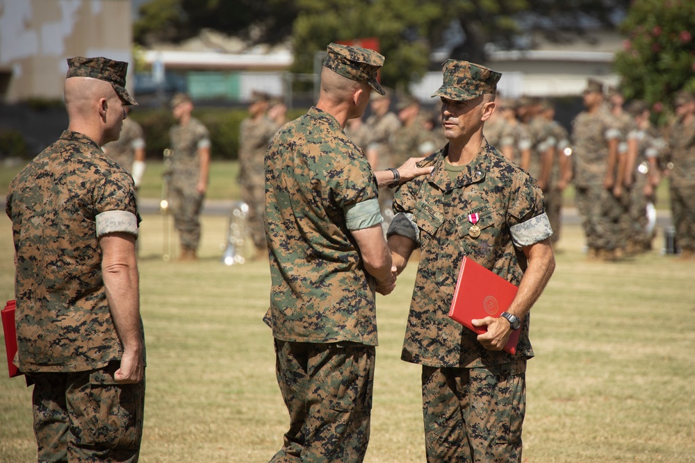 Headquarters Battalion, MCBH Change of Command Ceremony