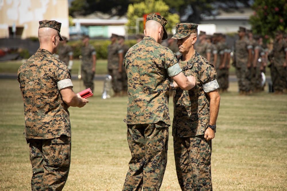 Headquarters Battalion, MCBH Change of Command Ceremony