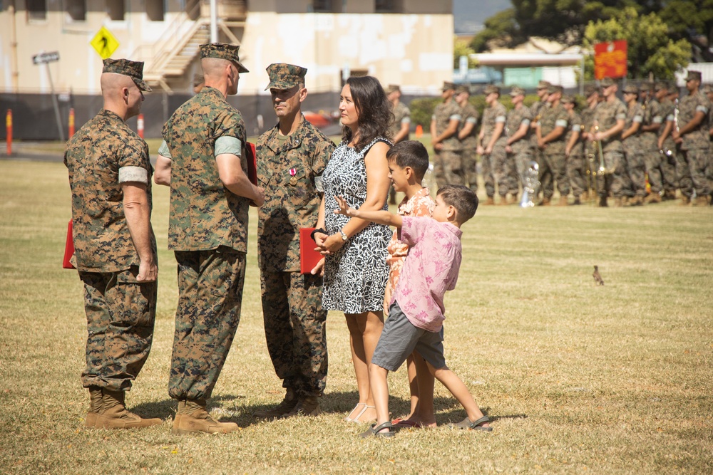 Headquarters Battalion, MCBH Change of Command Ceremony