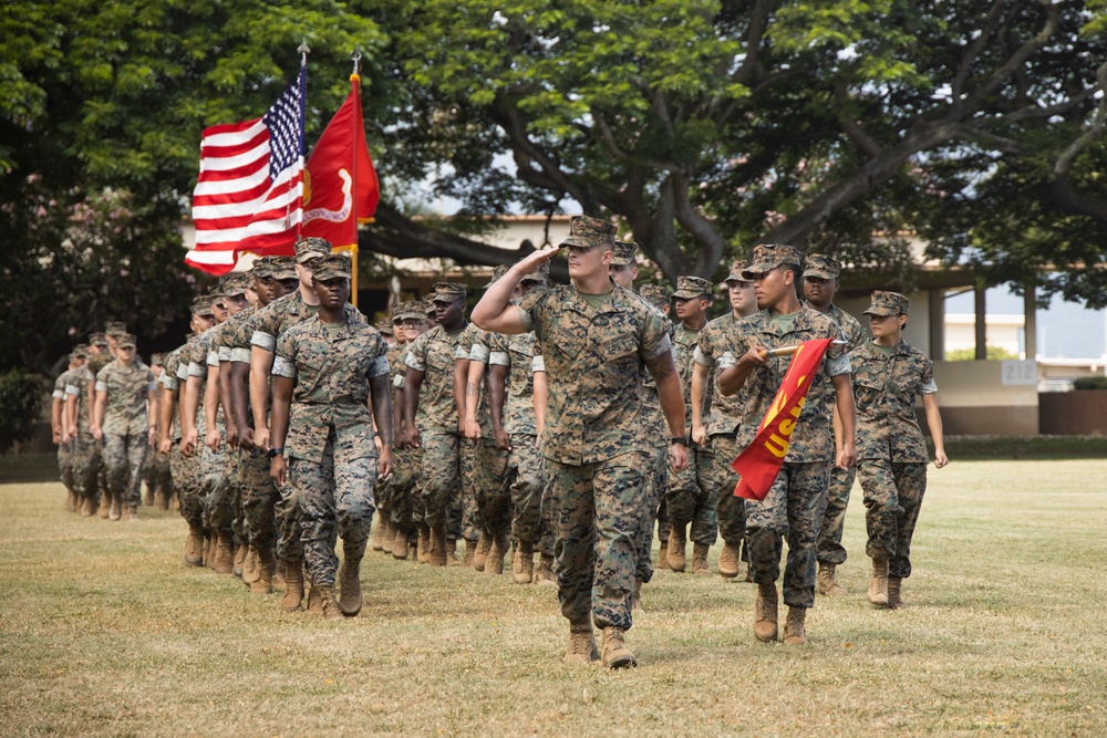 Headquarters Battalion, MCBH Change of Command Ceremony