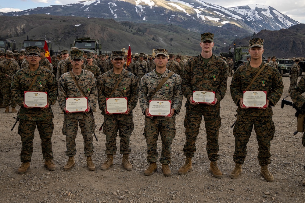 MTX 4-23: Marines with 2/23 celebrate the end of MTX with a warrior's night at Mountain Warfare Training Center