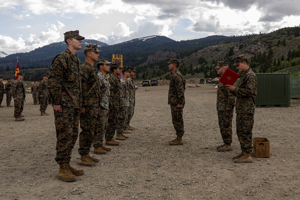 MTX 4-23: Marines with 2/23 celebrate the end of MTX with a warrior's night at Mountain Warfare Training Center