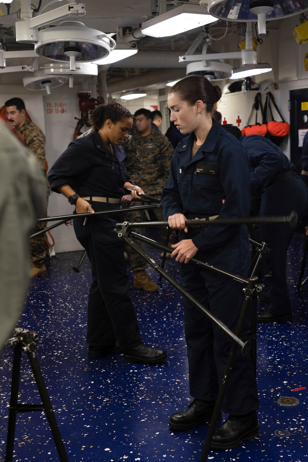 Mass Casualty Exercise on the USS America