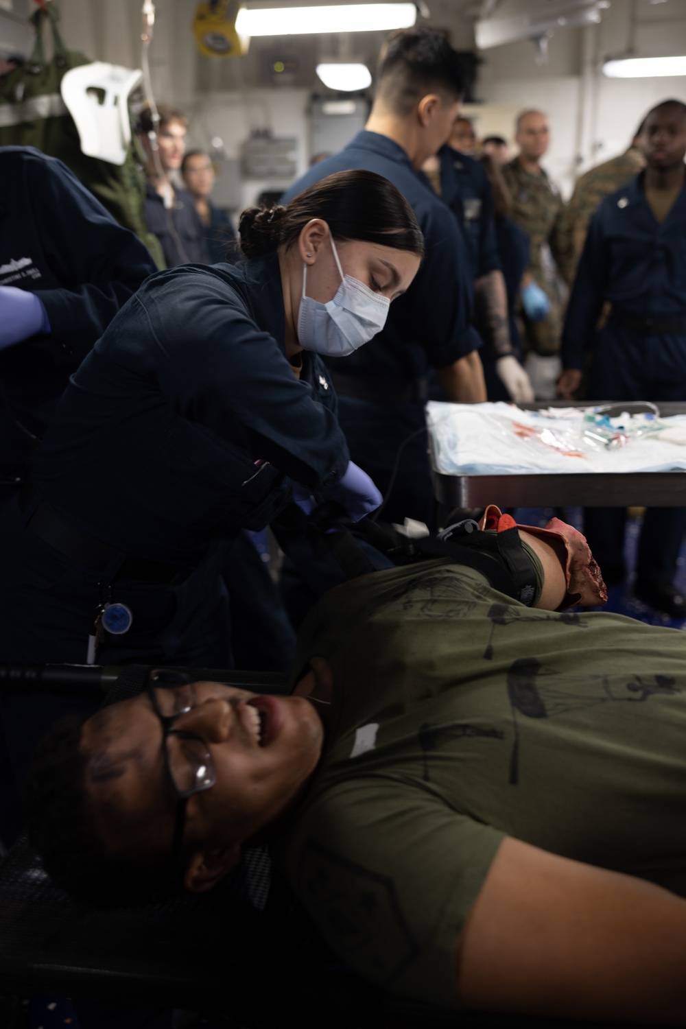 Mass Casualty Exercise on the USS America