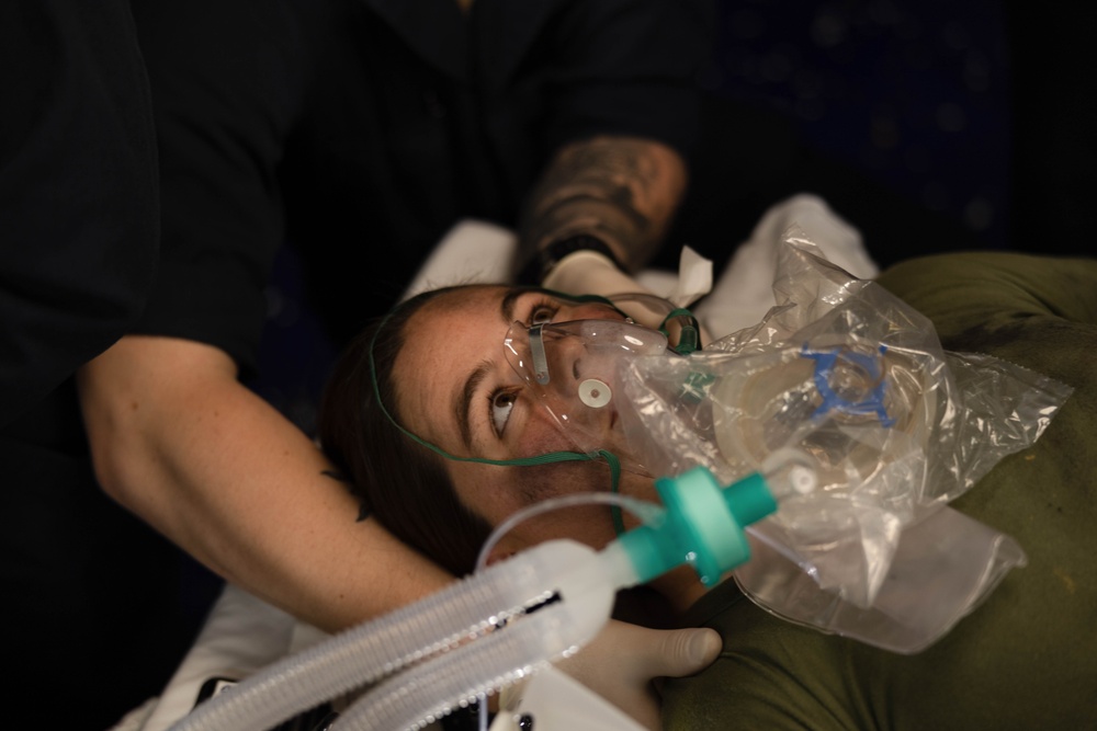 Mass Casualty Exercise on the USS America