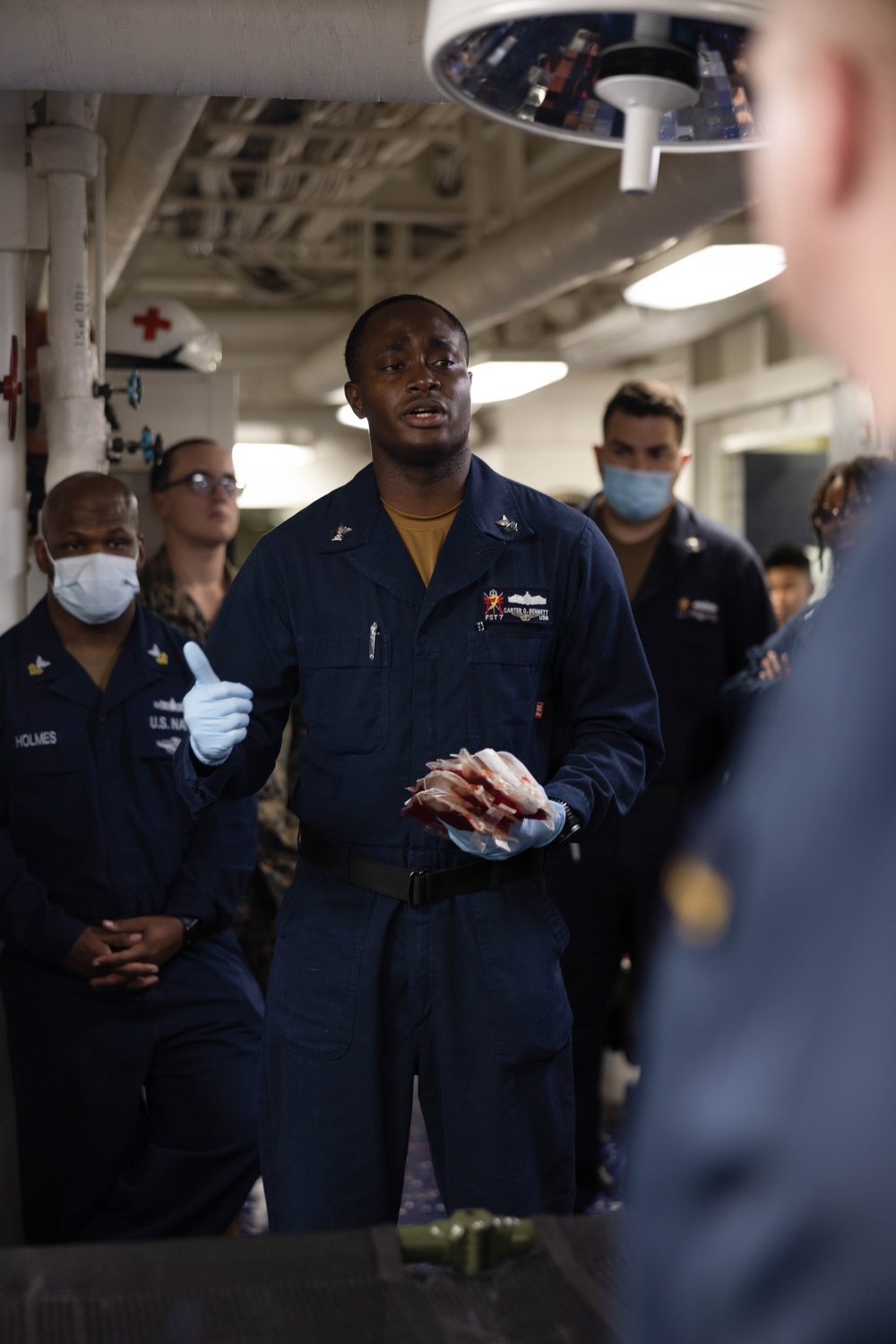 Mass Casualty Exercise on the USS America