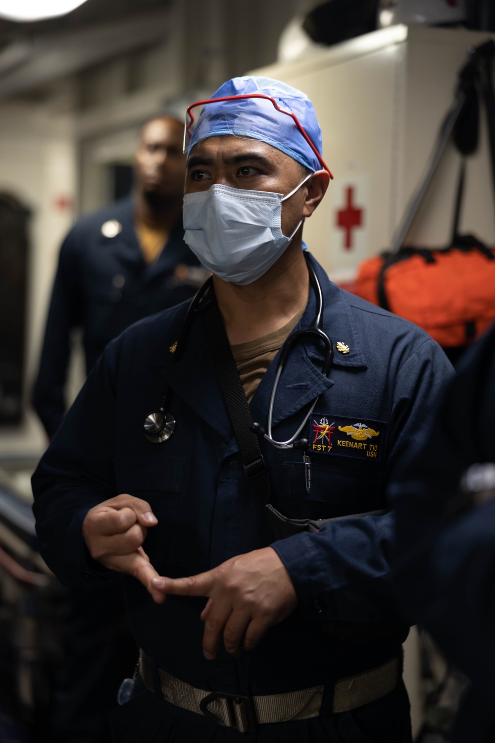 Mass Casualty Exercise on the USS America