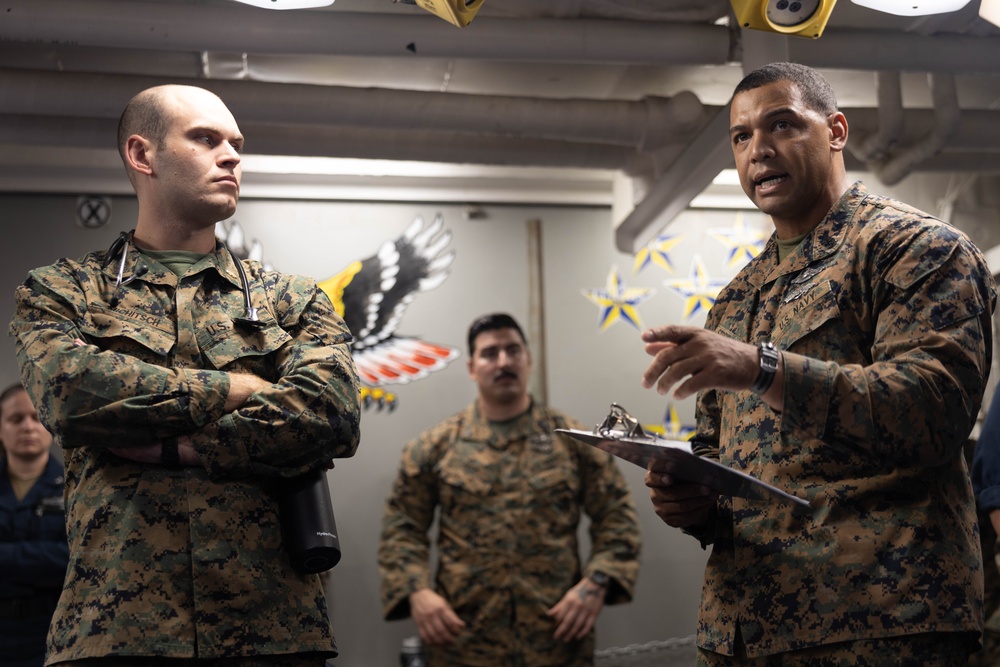 Mass Casualty Exercise on the USS America