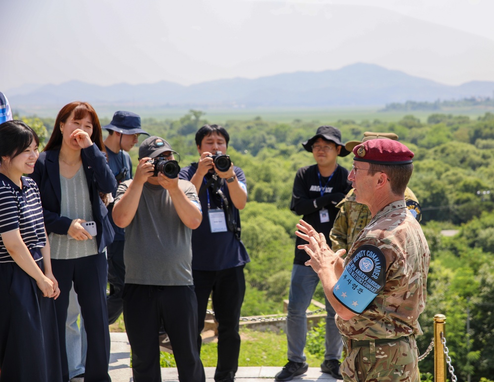 United Nations Korean War Veterans Descendants Visit Joint Security Area