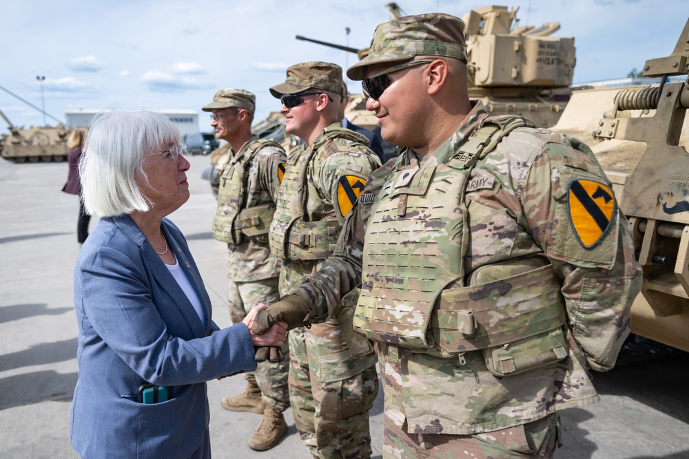 Congressional Member Delegation Visits Soldiers in Lithuania