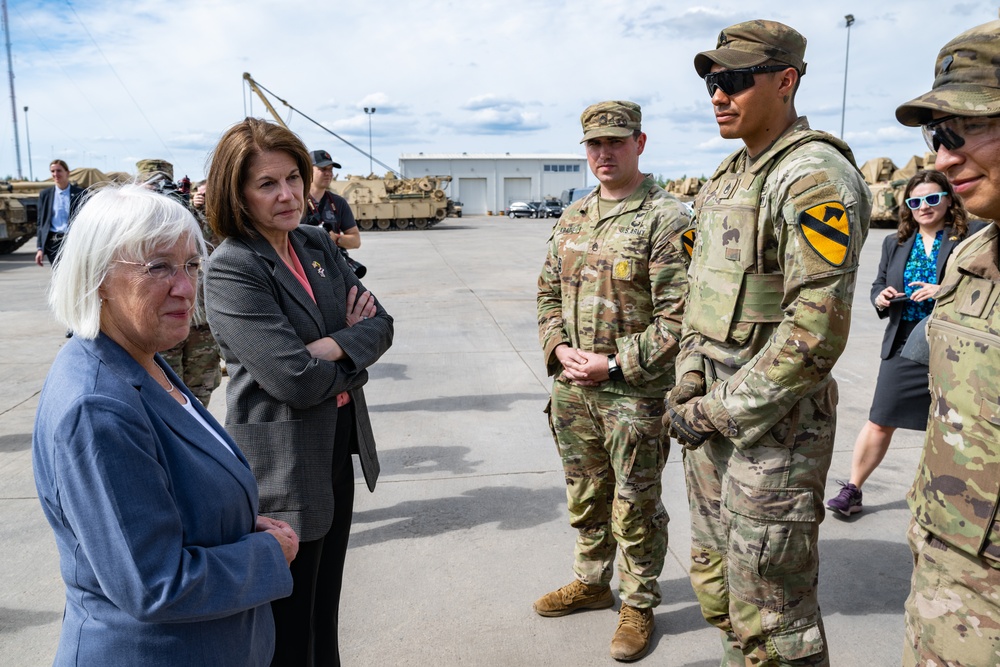 Congressional Member Delegation Visits Soldiers in Lithuania