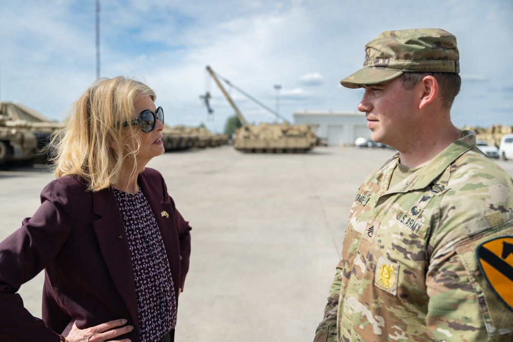 Congressional Member Delegation Visits Soldiers in Lithuania