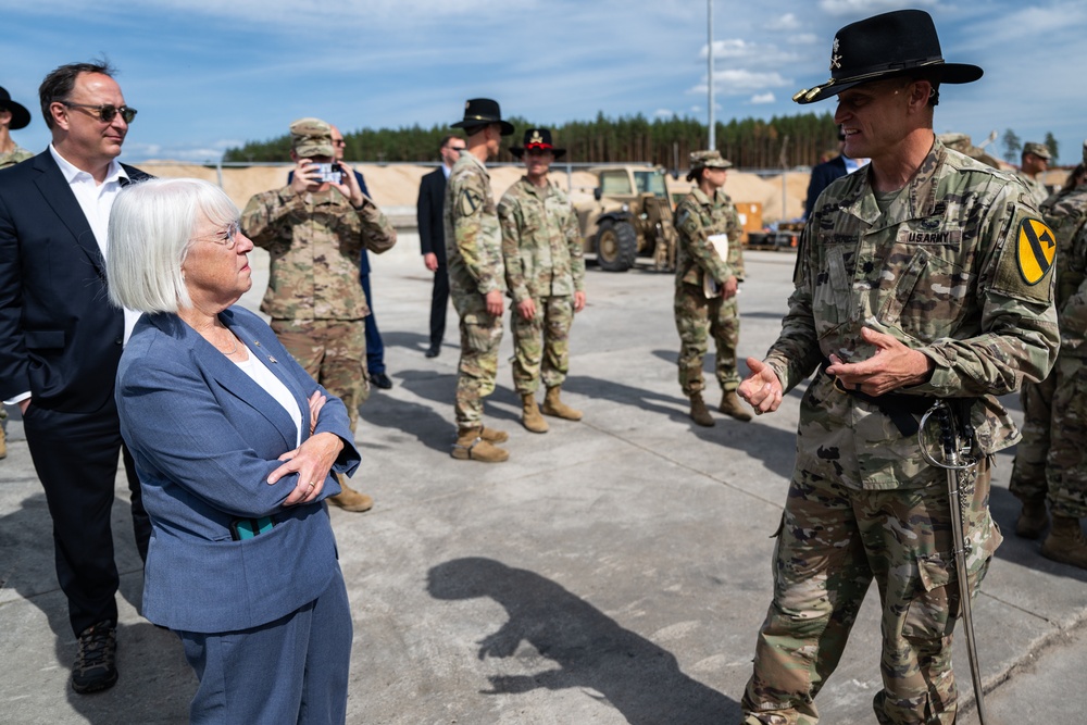 Congressional Member Delegation Visits Soldiers in Lithuania