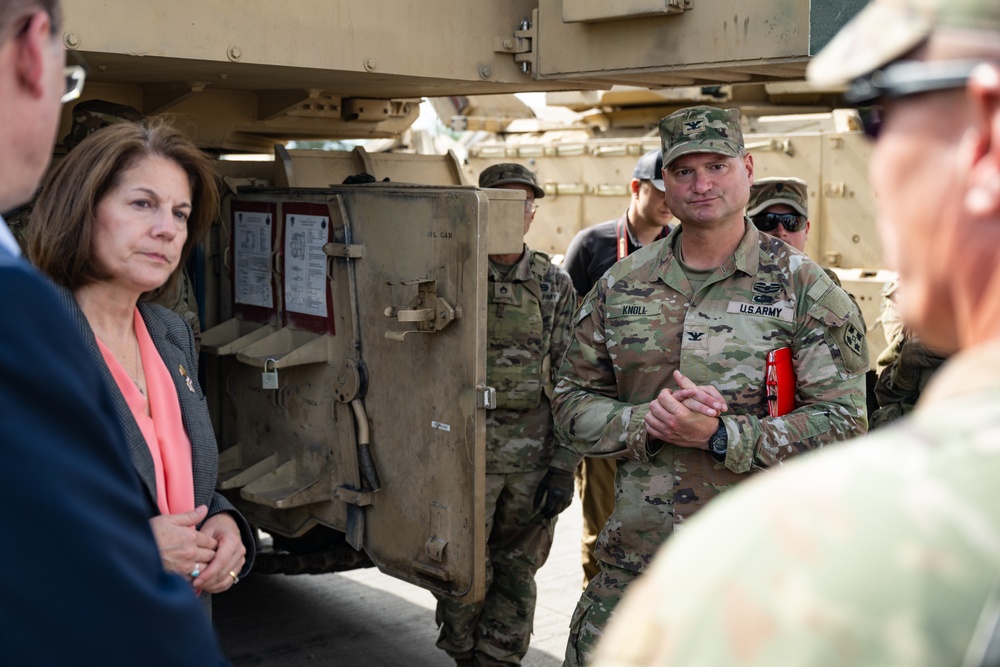 Congressional Member Delegation Visits Soldiers in Lithuania