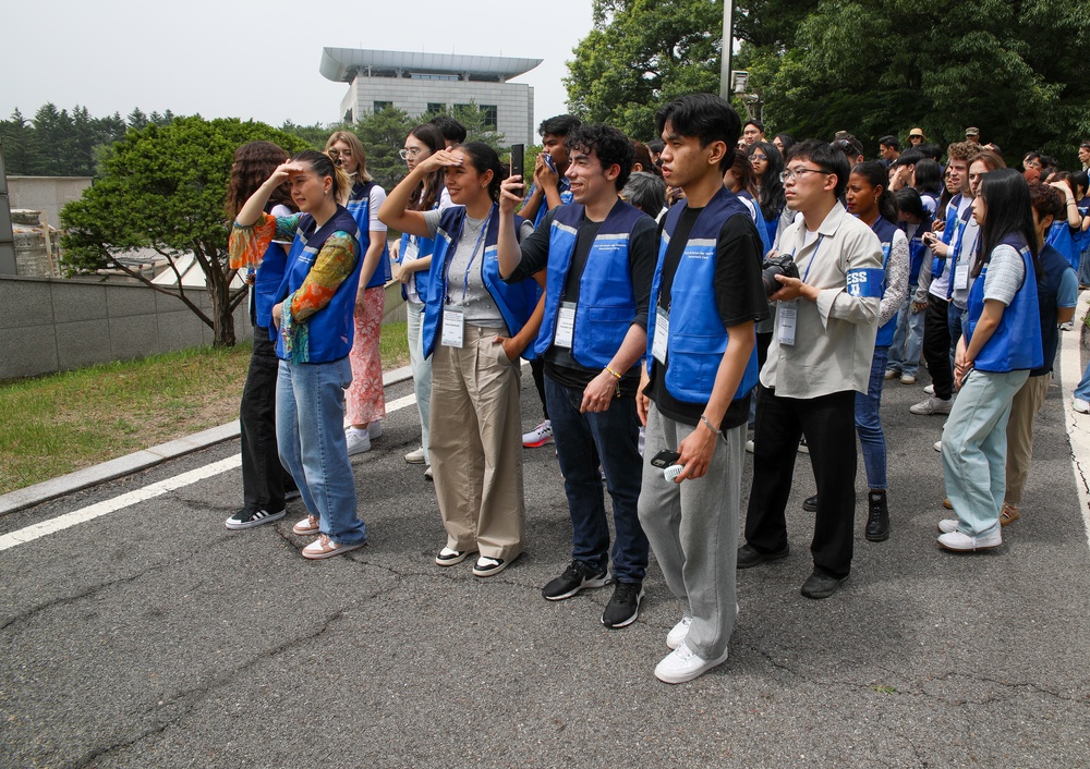 United Nations Korean War Veterans Descendants Visit Joint Security Area