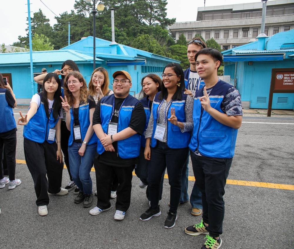 United Nations Korean War Veterans Descendants Visit Joint Security Area