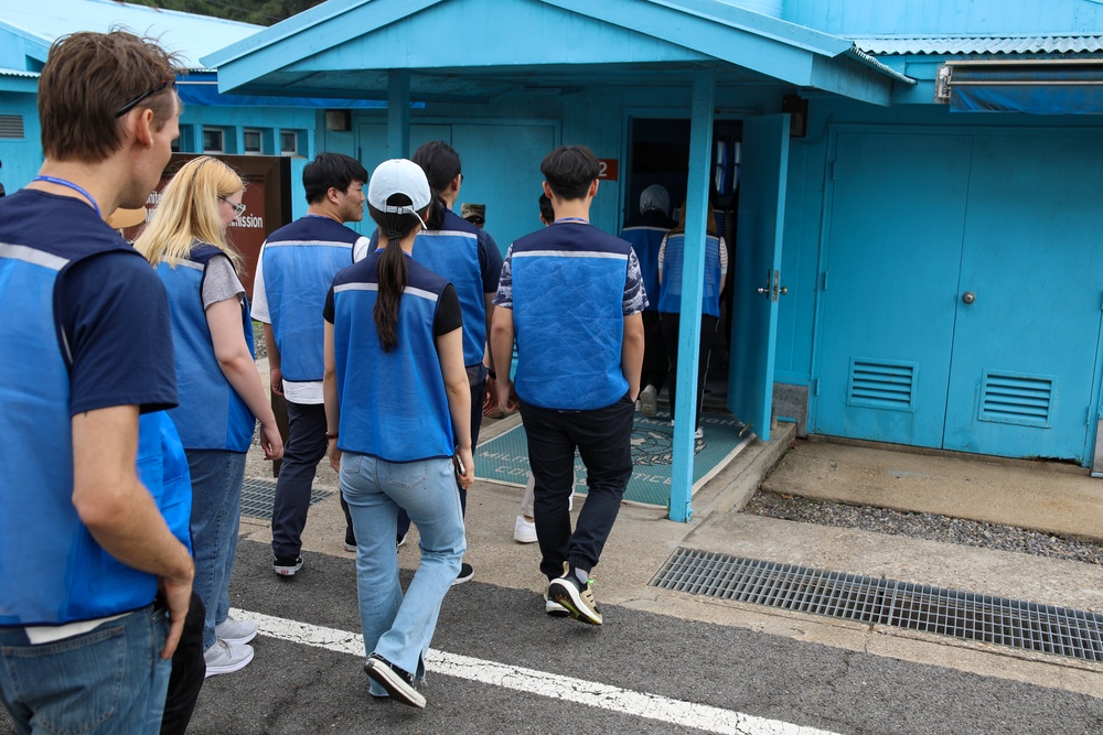 United Nations Korean War Veterans Descendants Visit Joint Security Area