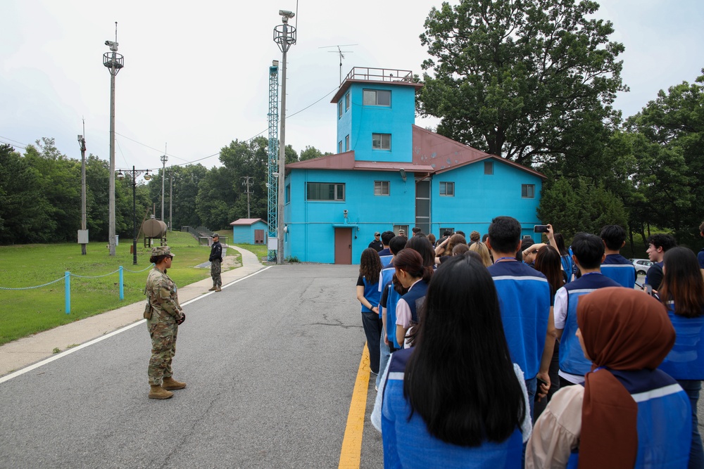 United Nations Korean War Veterans Descendants Visit Joint Security Area