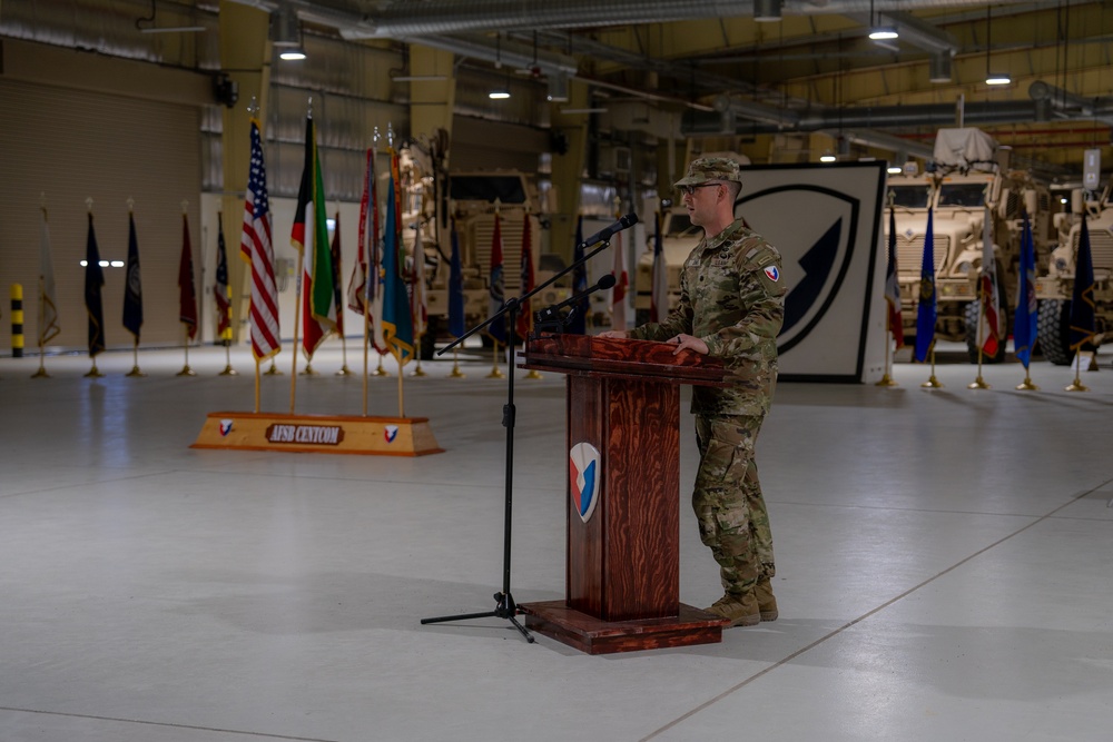 AFSBn-Kuwait Change of Command Ceremony