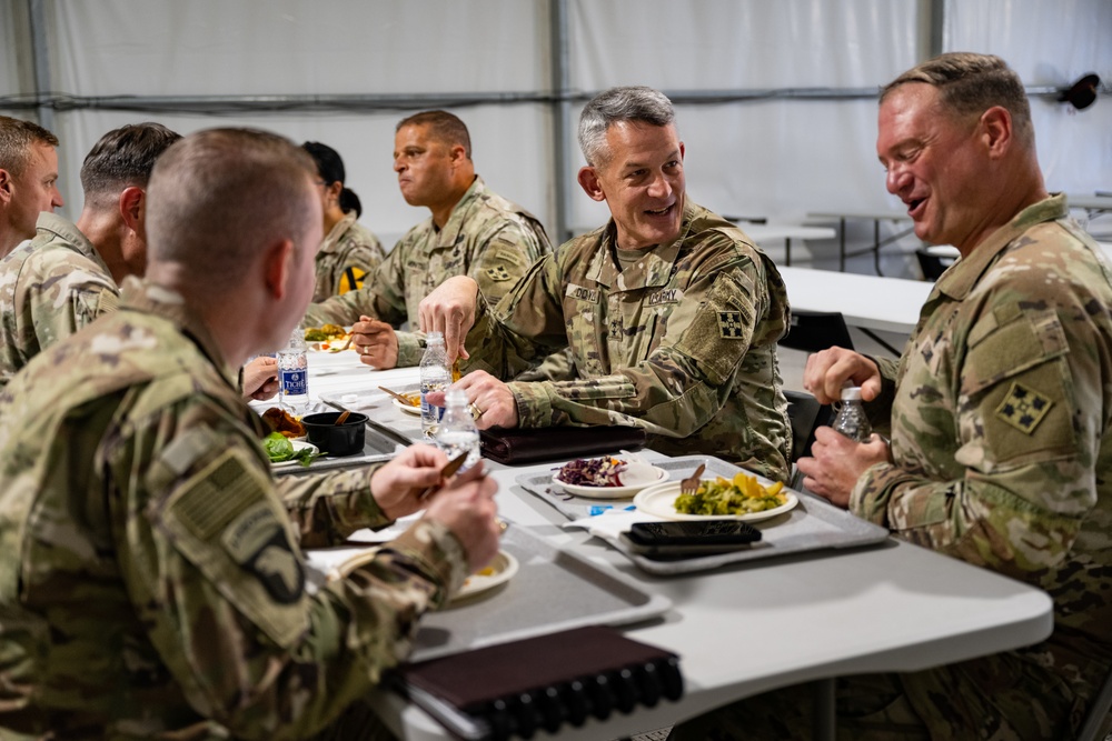 Maj. Gen. David Doyle Visits Soldiers in Lithuania