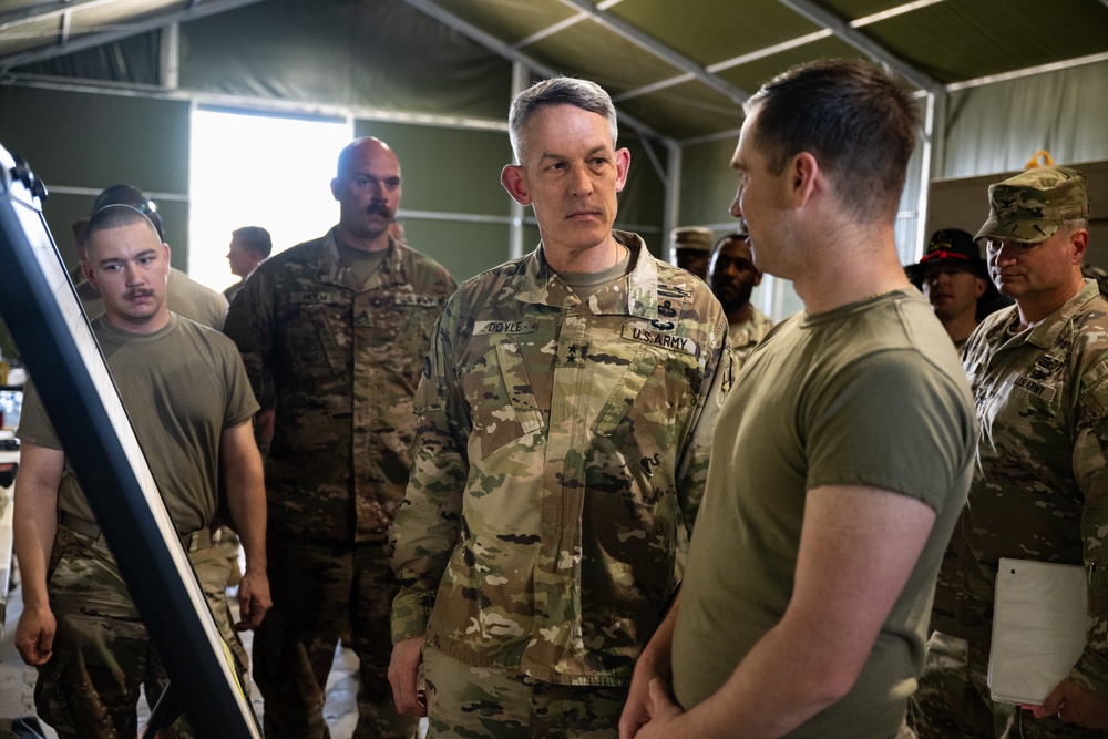 Maj. Gen. David Doyle Visits Soldiers in Lithuania