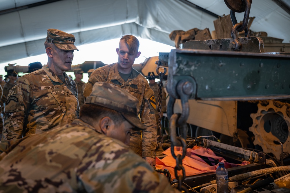 Maj. Gen. David Doyle Visits Soldiers in Lithuania