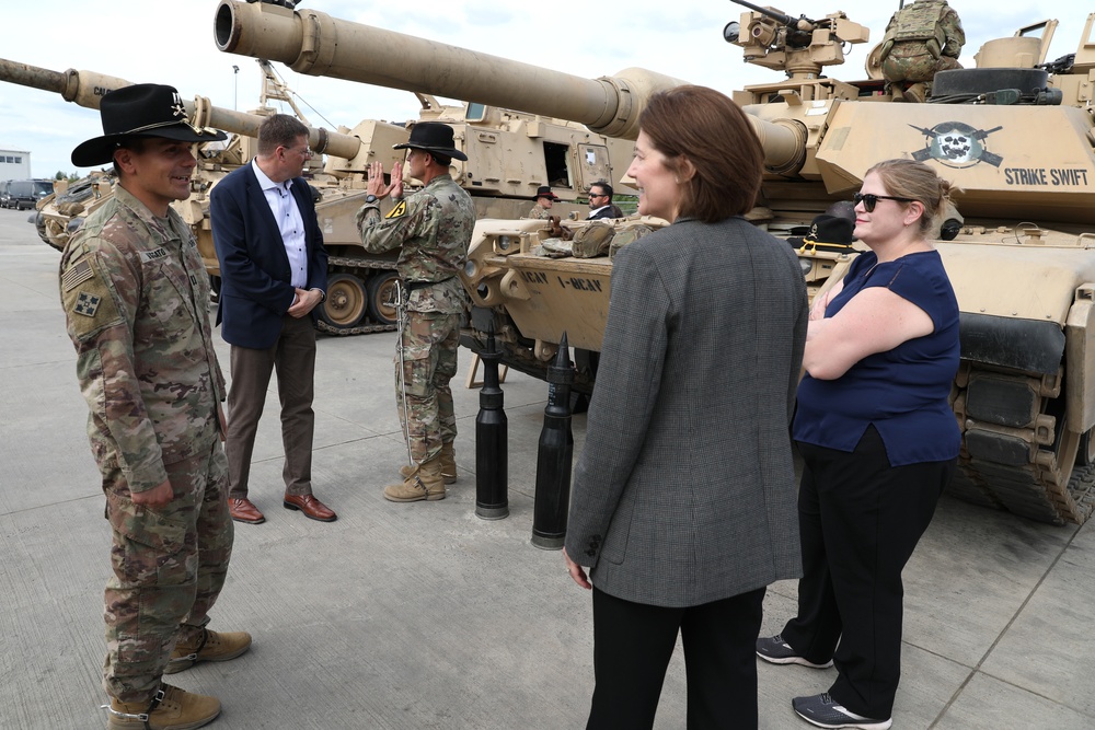 Congressional delegation visits U.S. Soldiers in  Pabrade, Lithuania